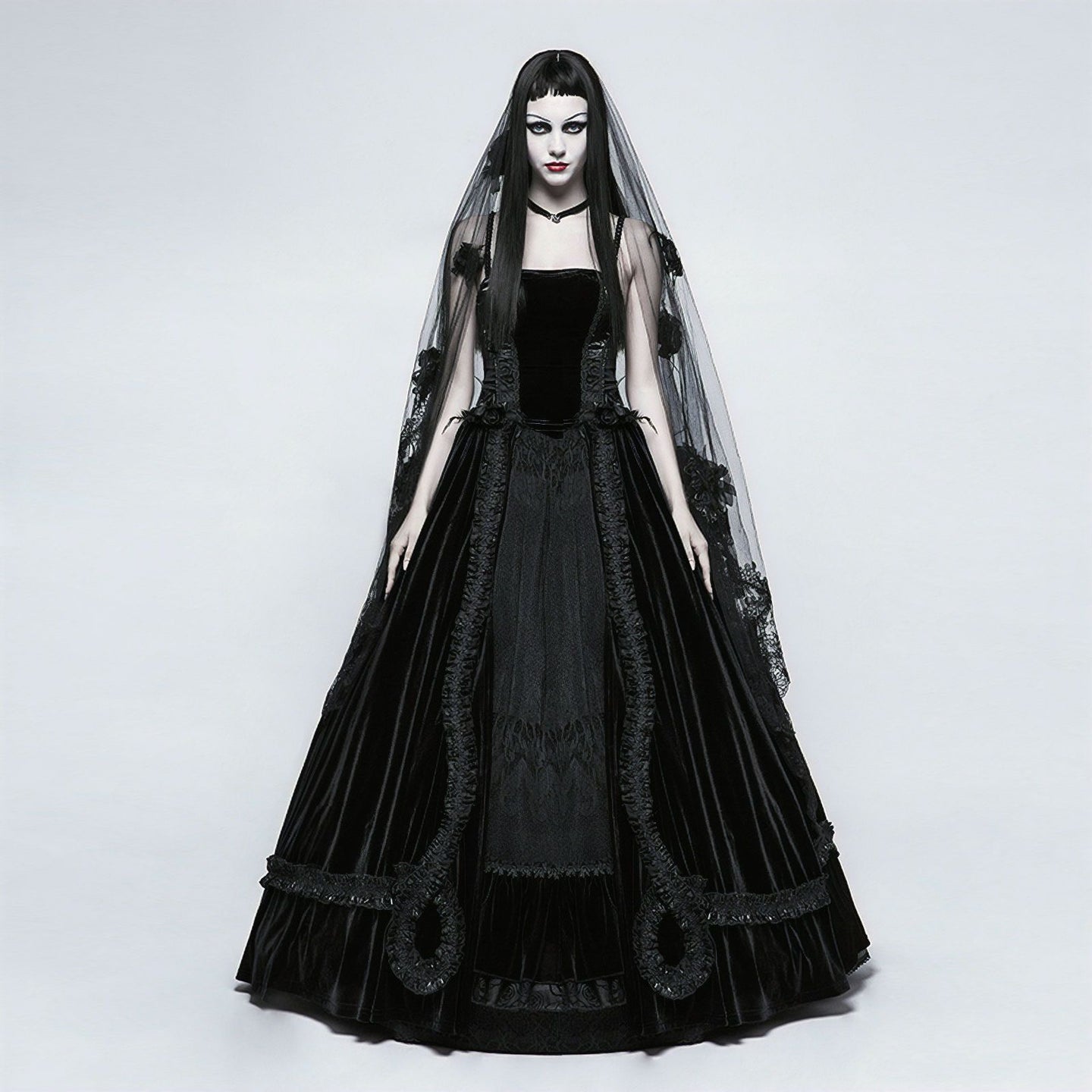 Black Roses Sluier S-224