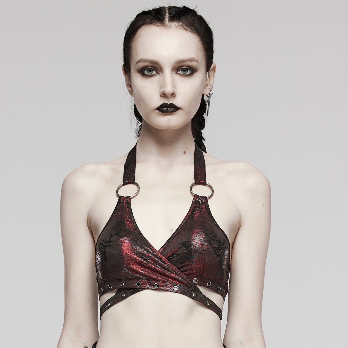 This Time Top Rood - Zwart