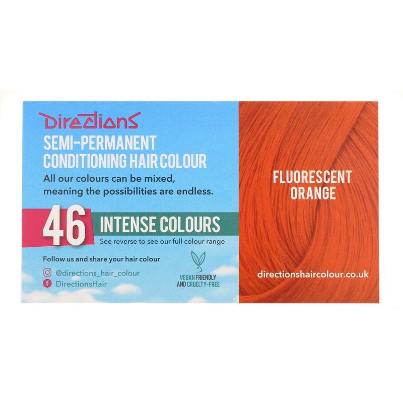 Fluorescent Orange Semi-Permanent Hair Colour