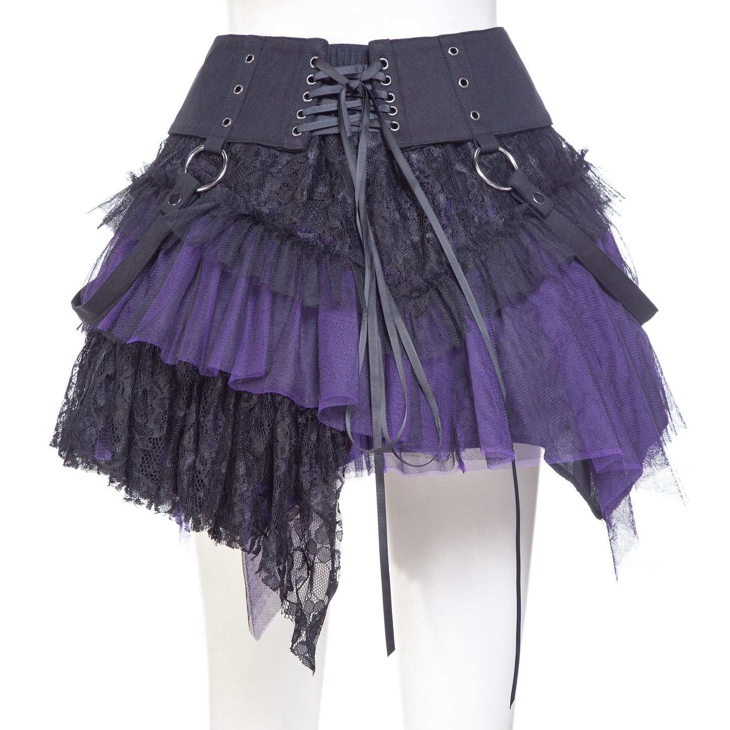 Pulse Skirt Black - Purple