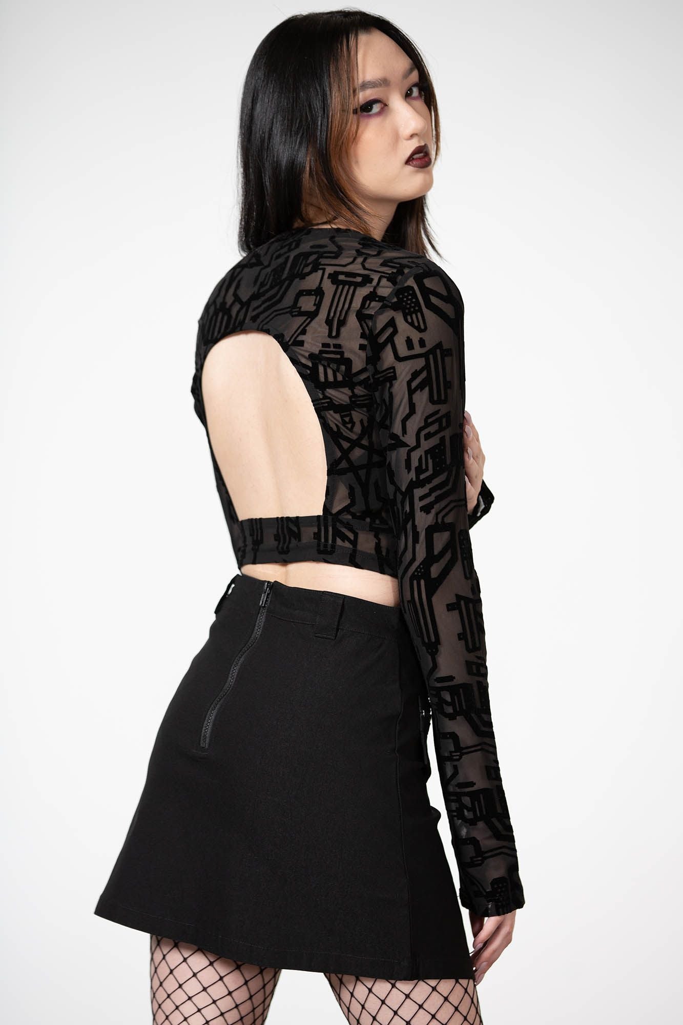 Killstar Strobe Mesh Top
