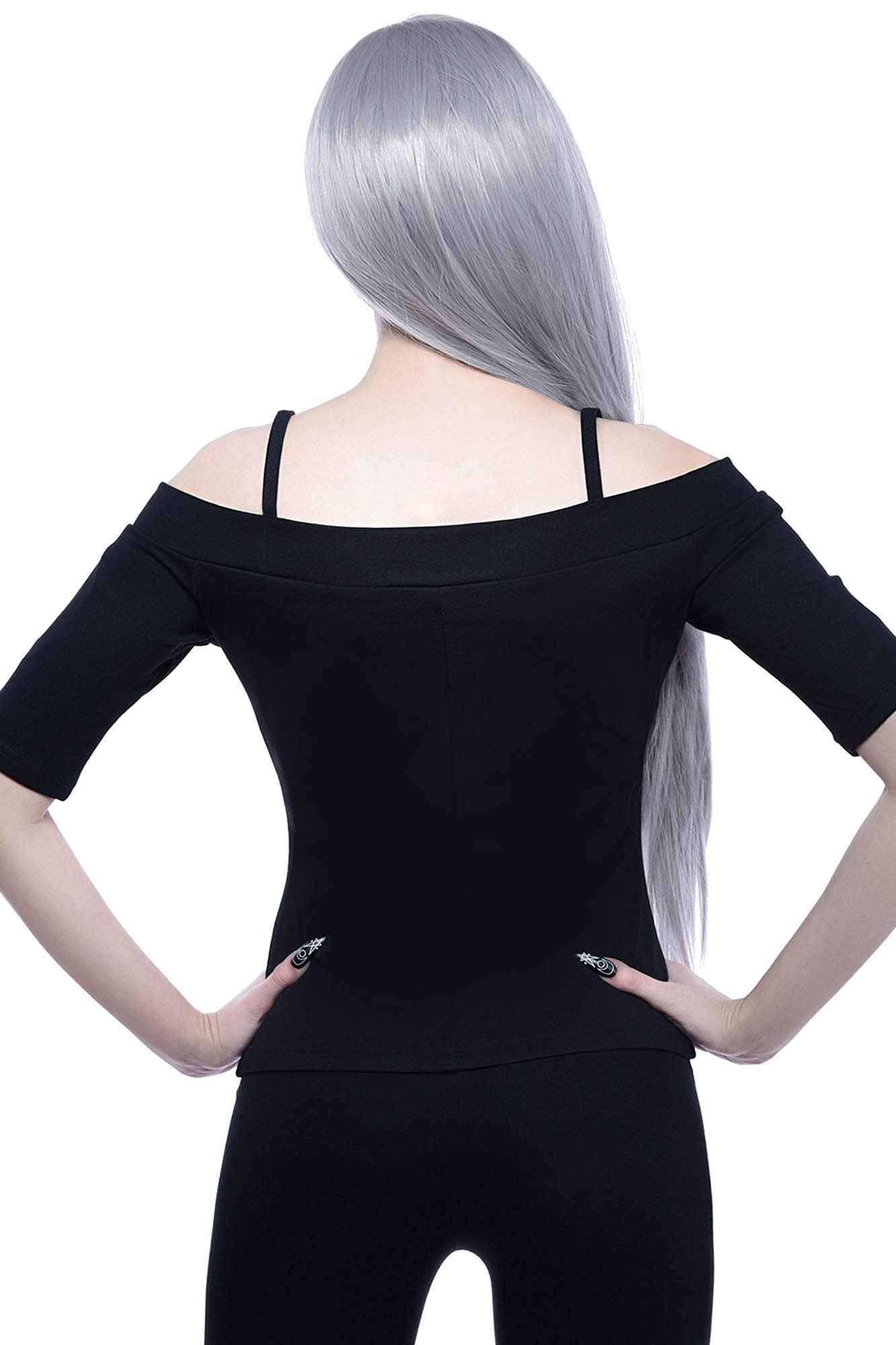 Killstar Don't Cross Me Bardot Top