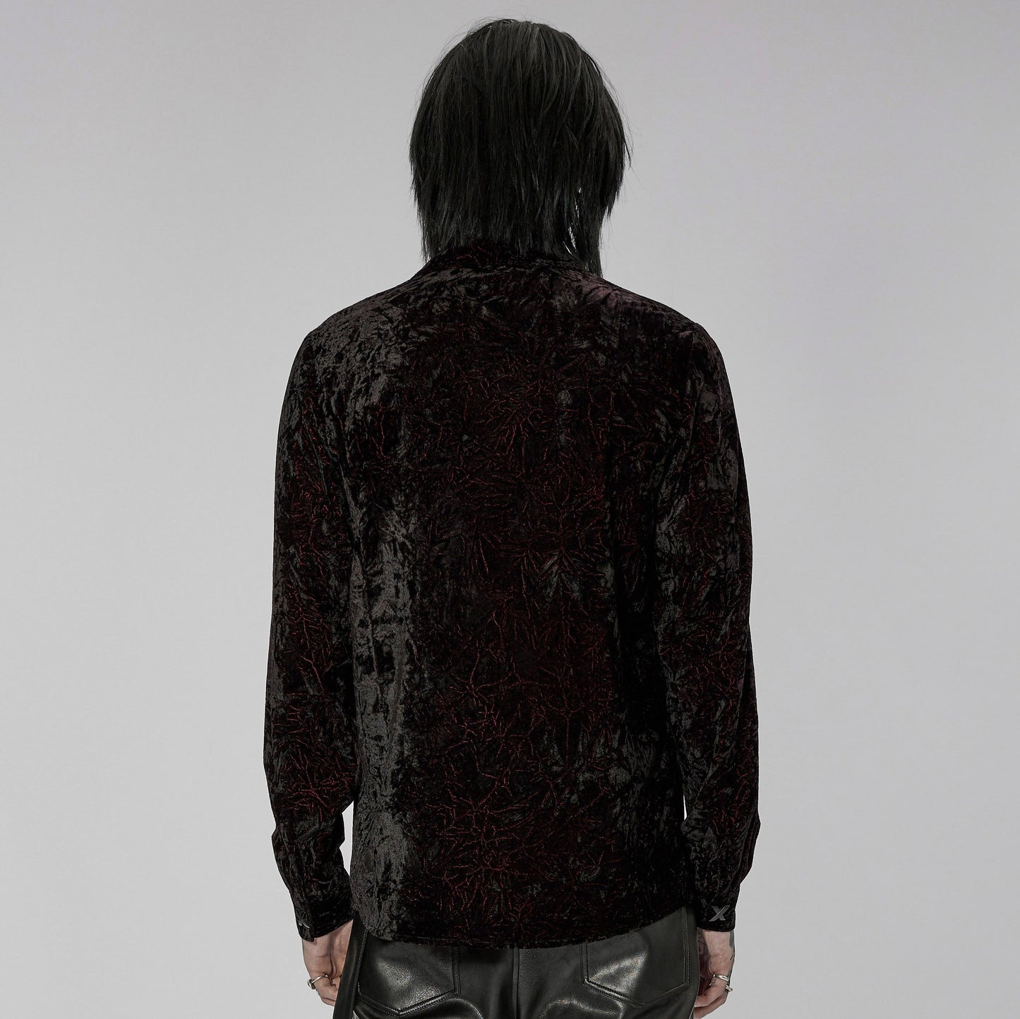 Crushed Shirt Black - Red
