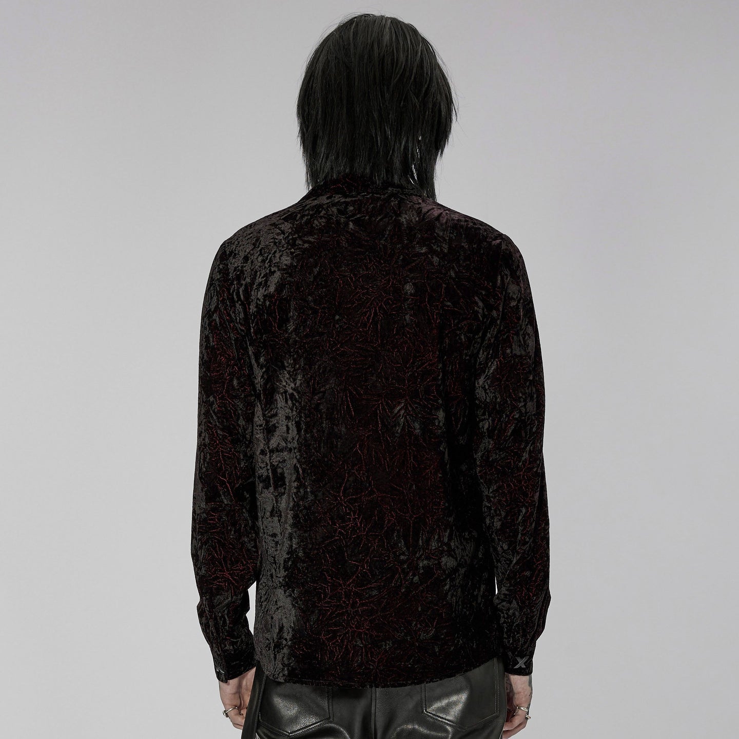 Crushed Shirt Black - Red