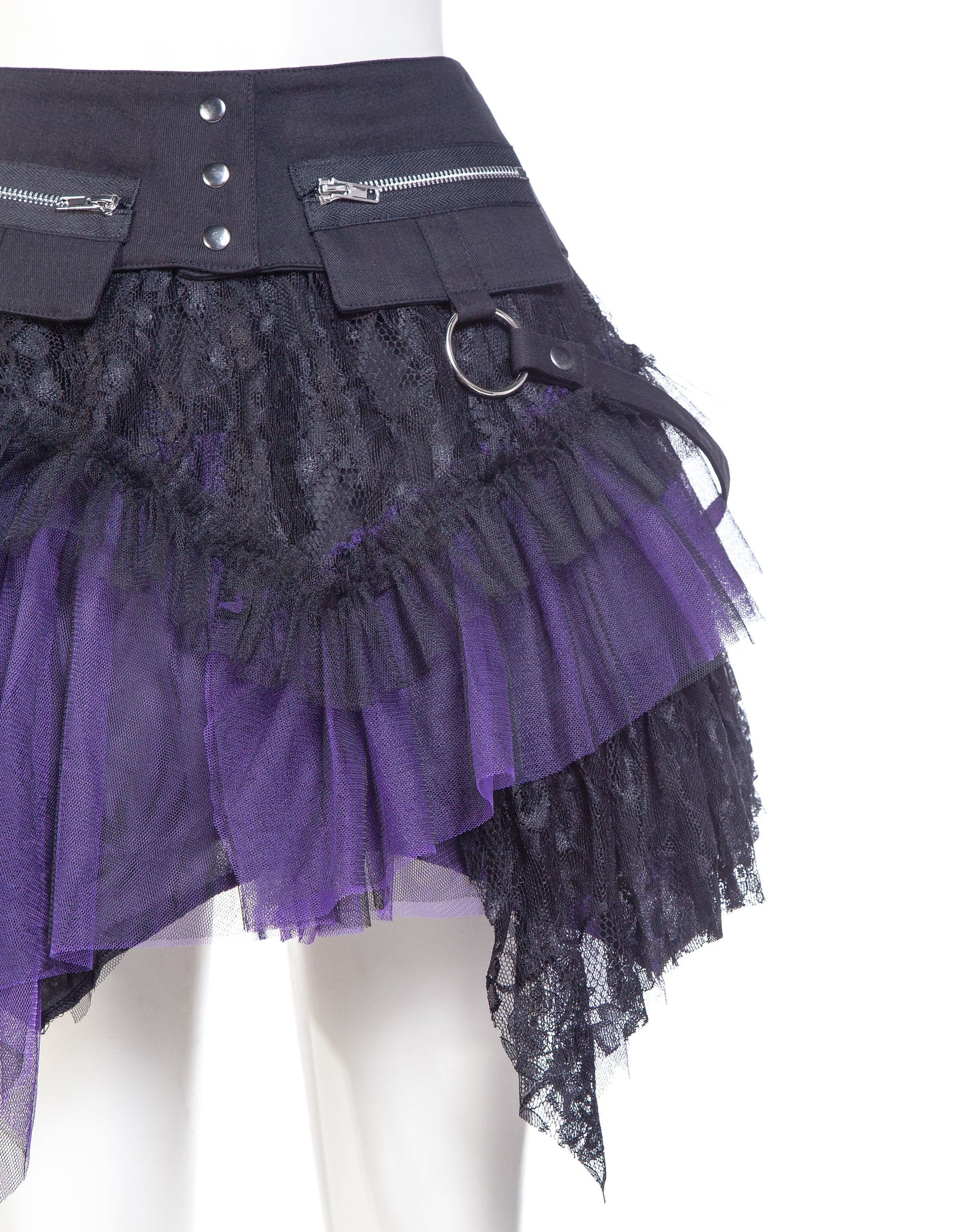 Pulse Skirt Black - Purple