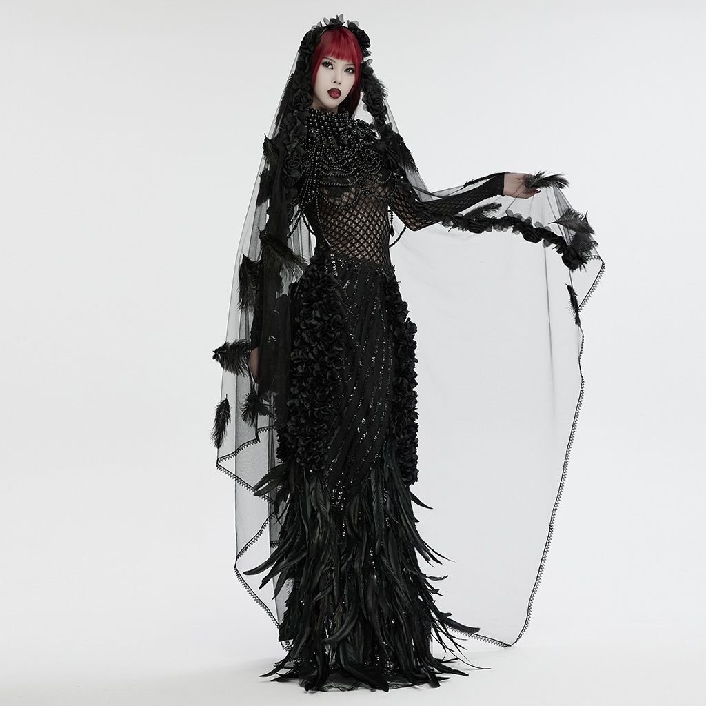 Black Roses Mourning Veil