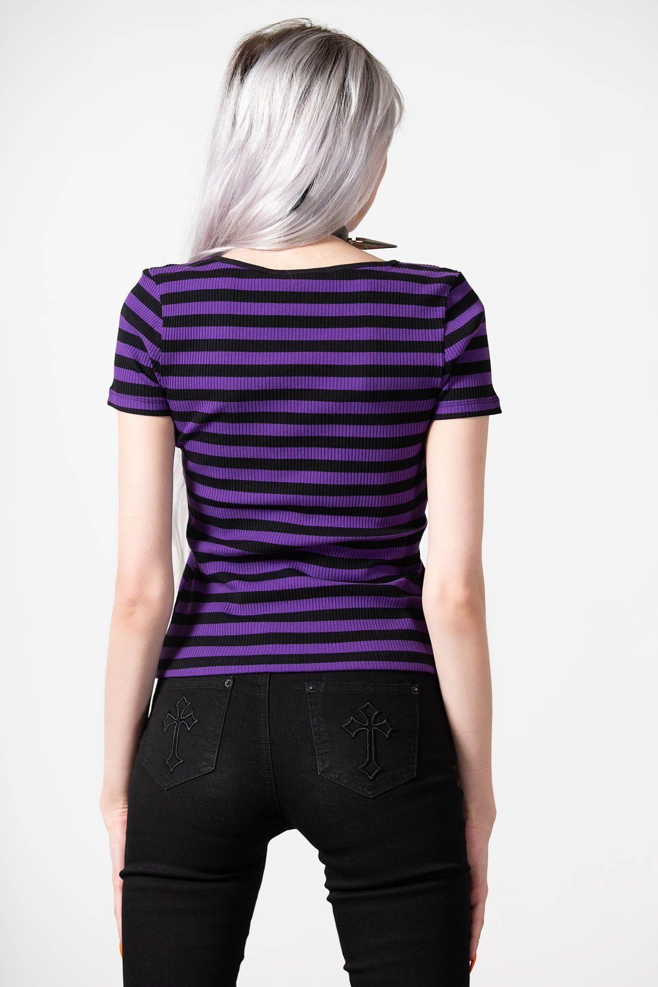 Killstar Lamia Top Purple - Black