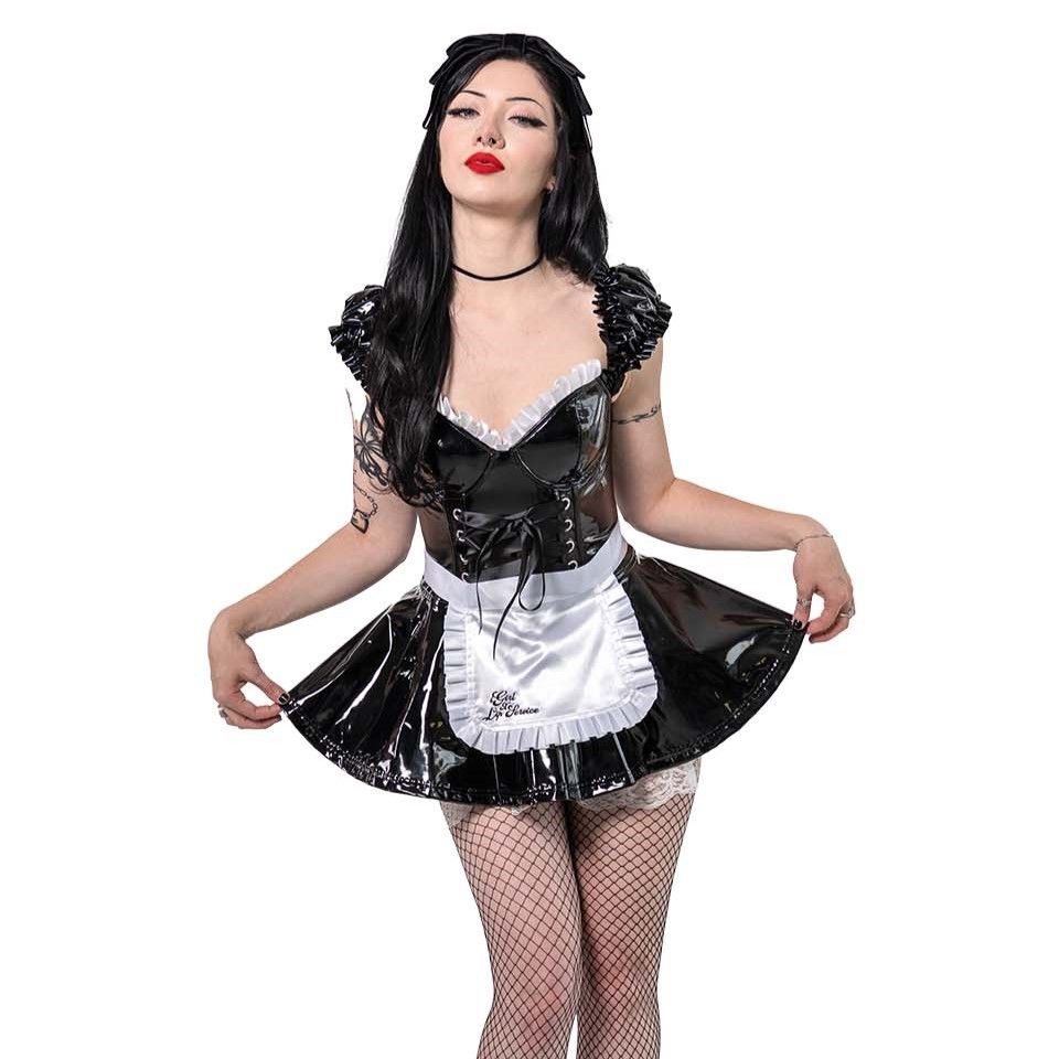 Lip Service X iGirl Chamber PVC Maid Dress