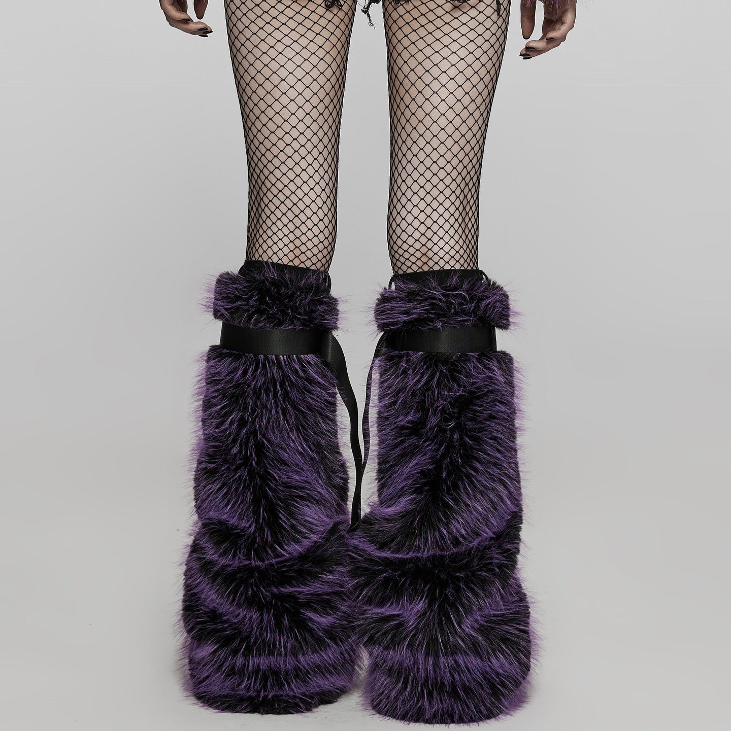 Meant to Be Beenwarmers Paars - Zwart