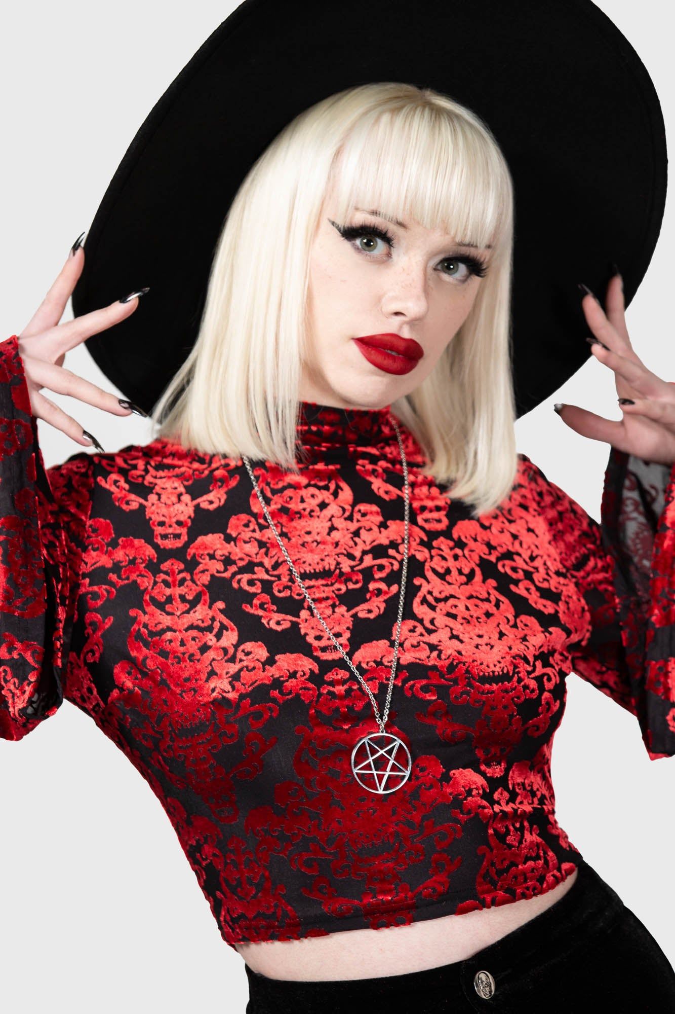 Vassago Long Sleeve Top Red