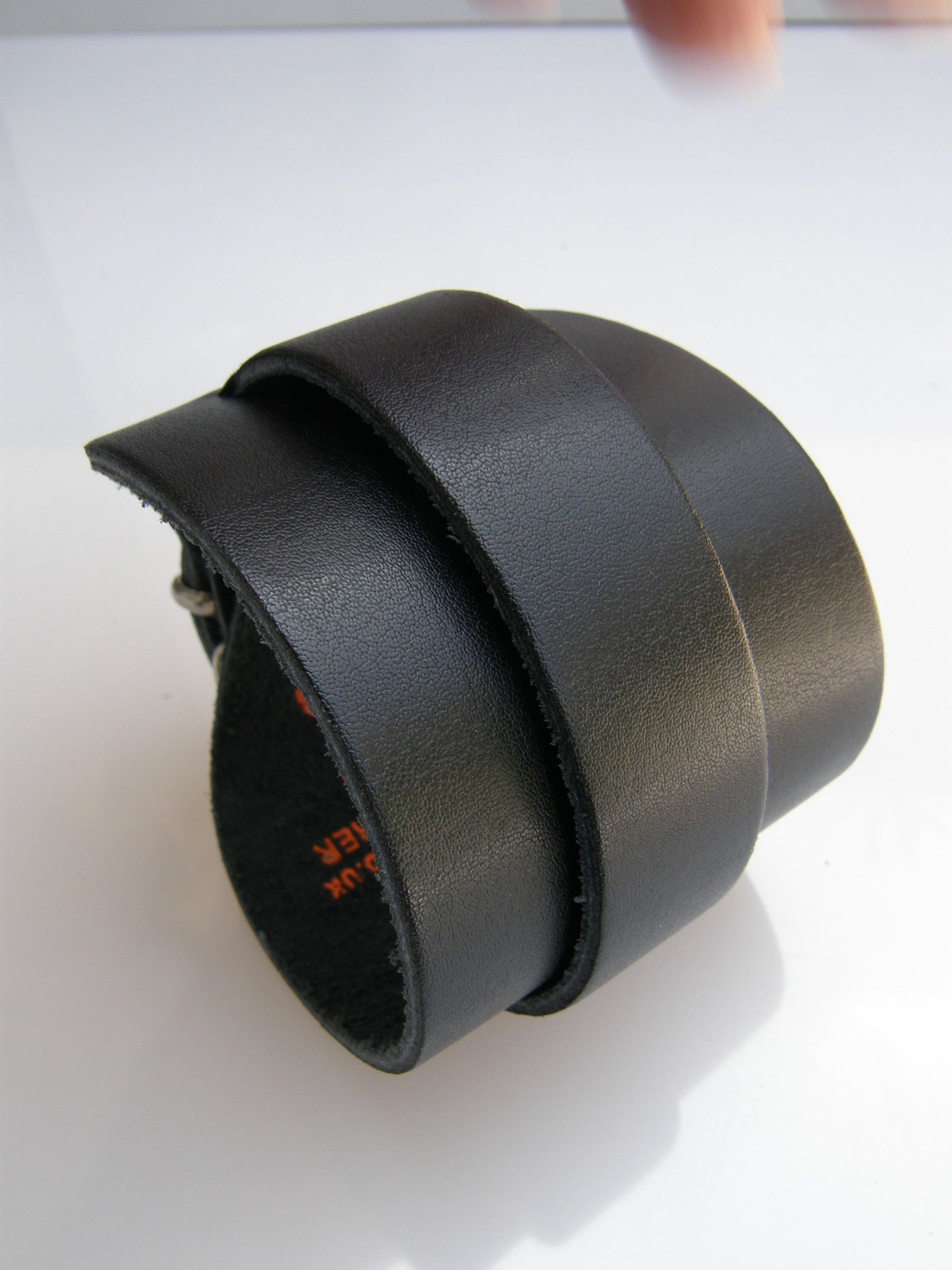 Polsband Biker Wrap Zwart 60mm