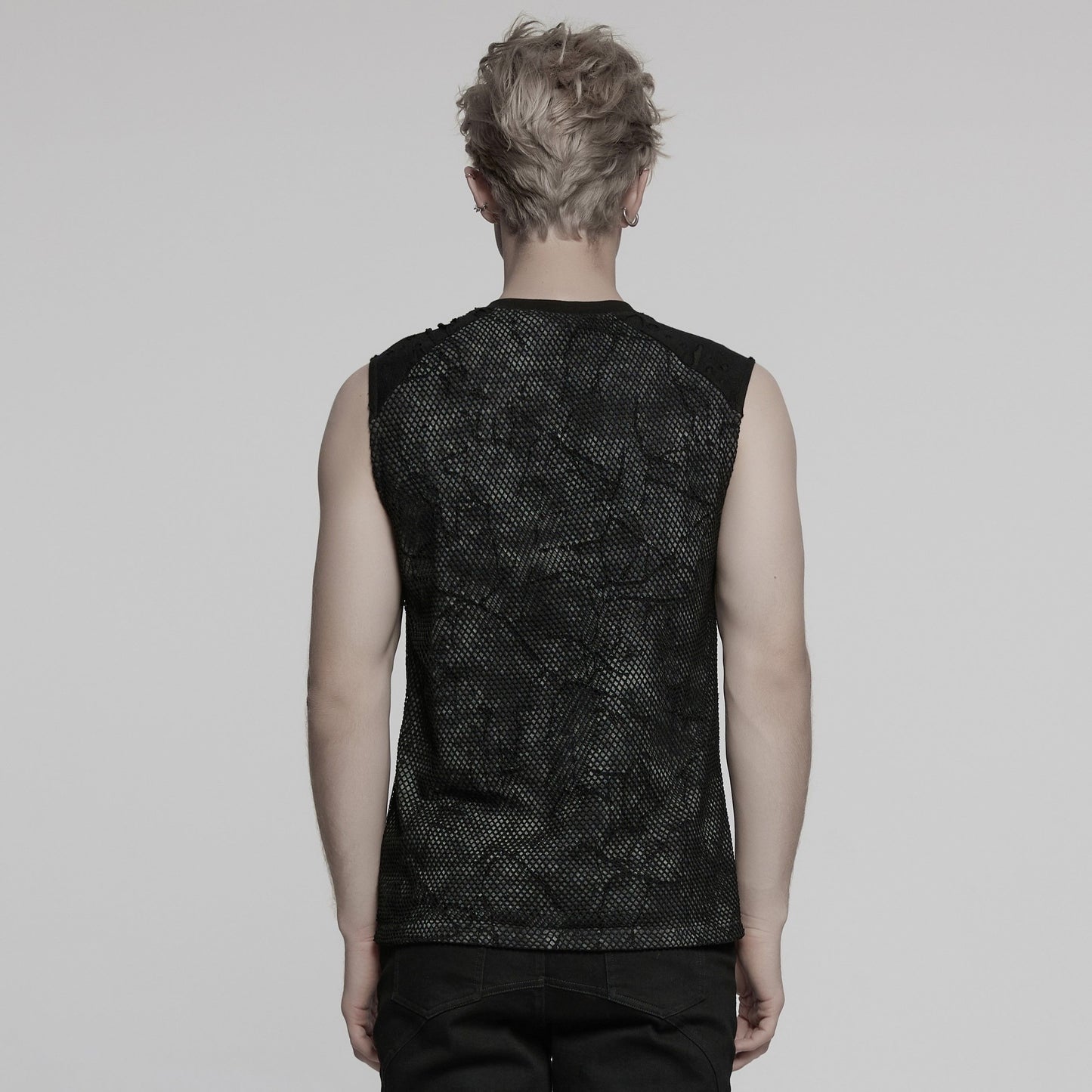 Shouting Top Grijs - Zwart