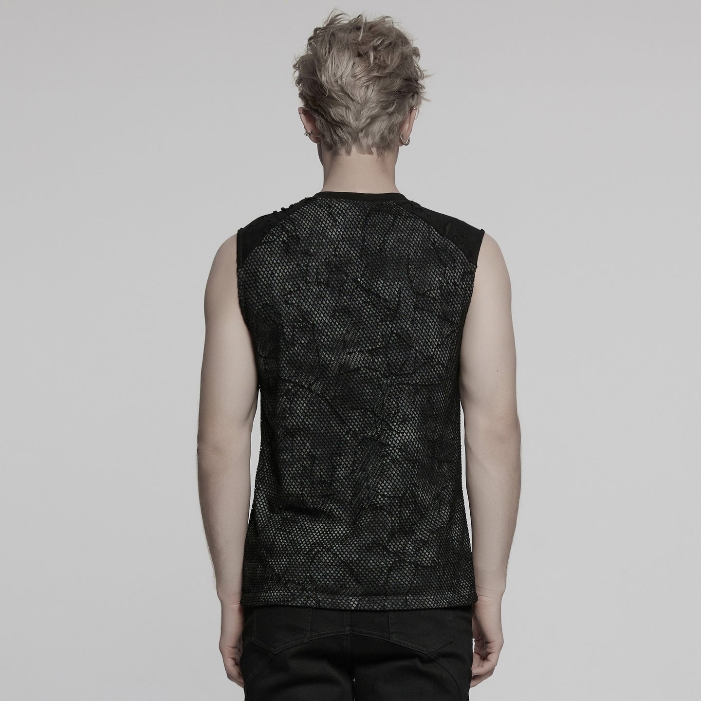 Shouting Top Grijs - Zwart