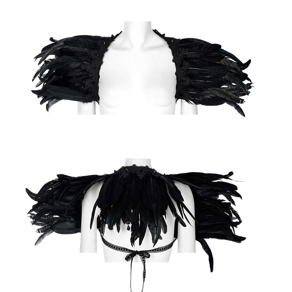 Black Feathers Schouderstuk