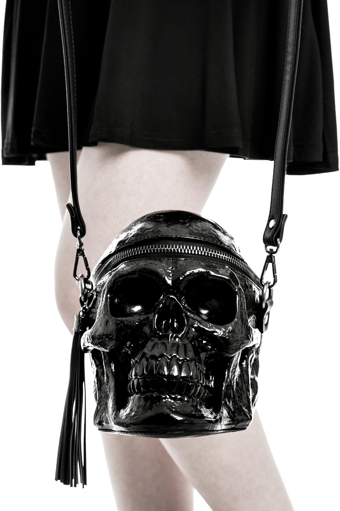 Grave Digger Skull Handtas Zwart