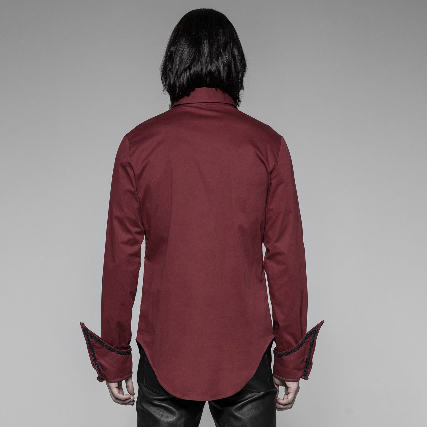 Punk Rave Realm Men's Shirt Wine