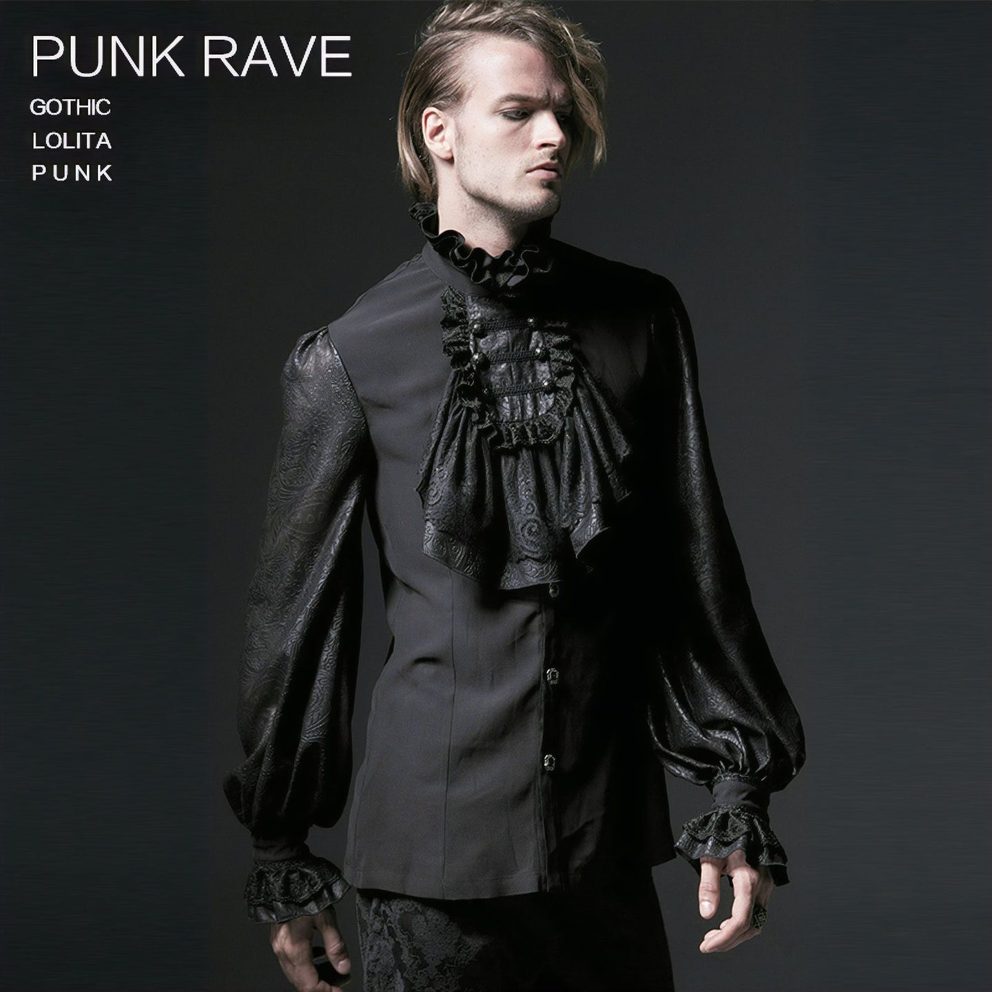 Palace Court Jabot Zwart
