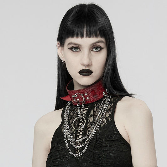 Horned Halsband Rood