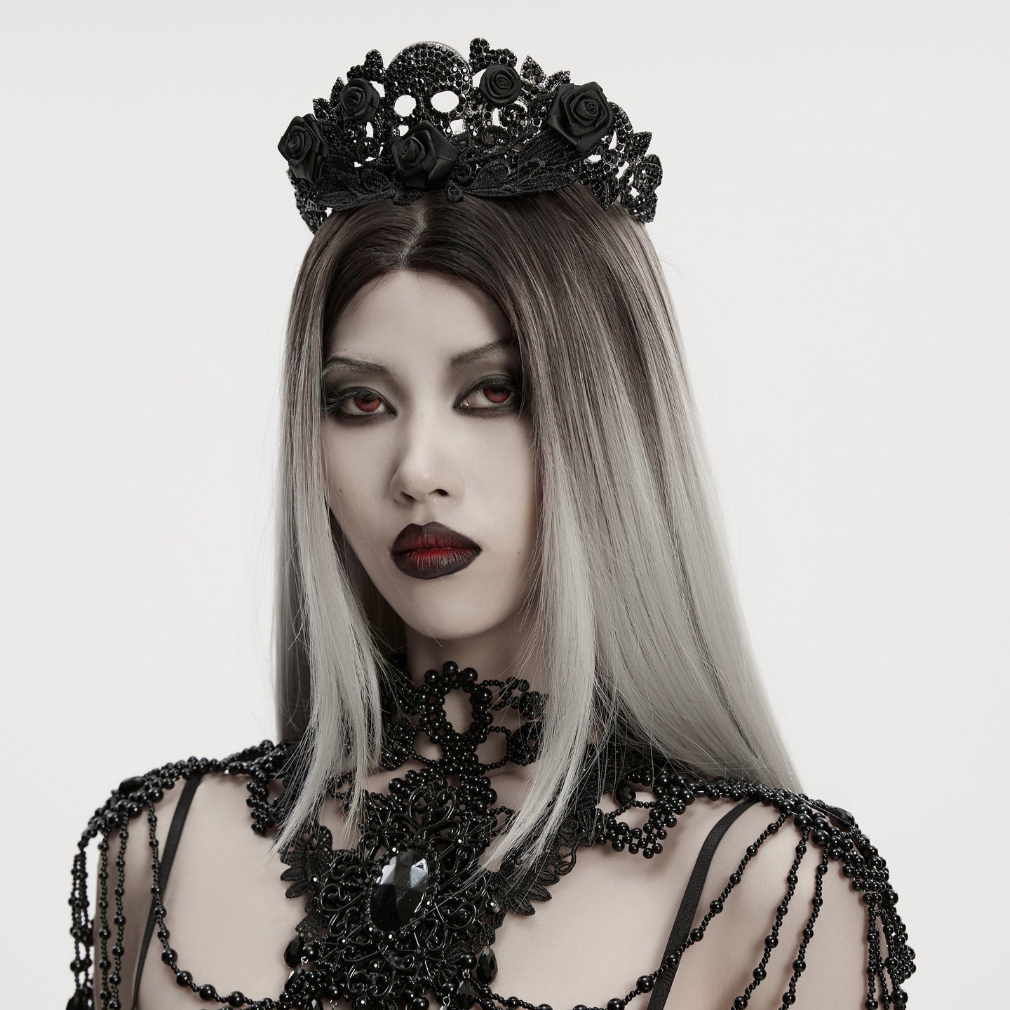 Skull & Roses Tiara Crown