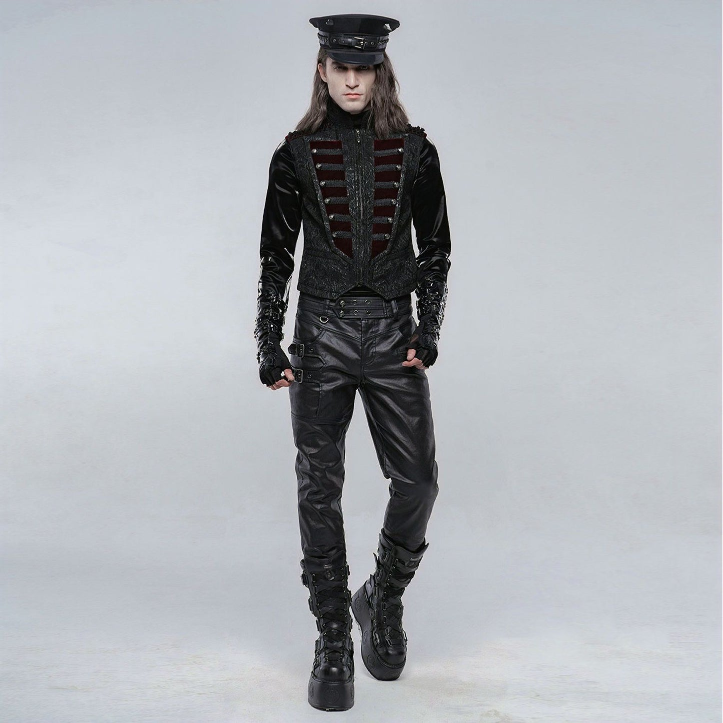 Constant Waistcoat Zwart/Rood