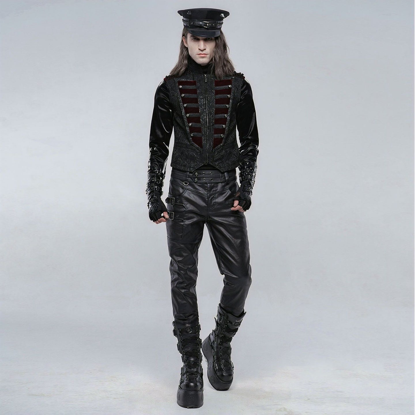 Constant Waistcoat Zwart/Rood
