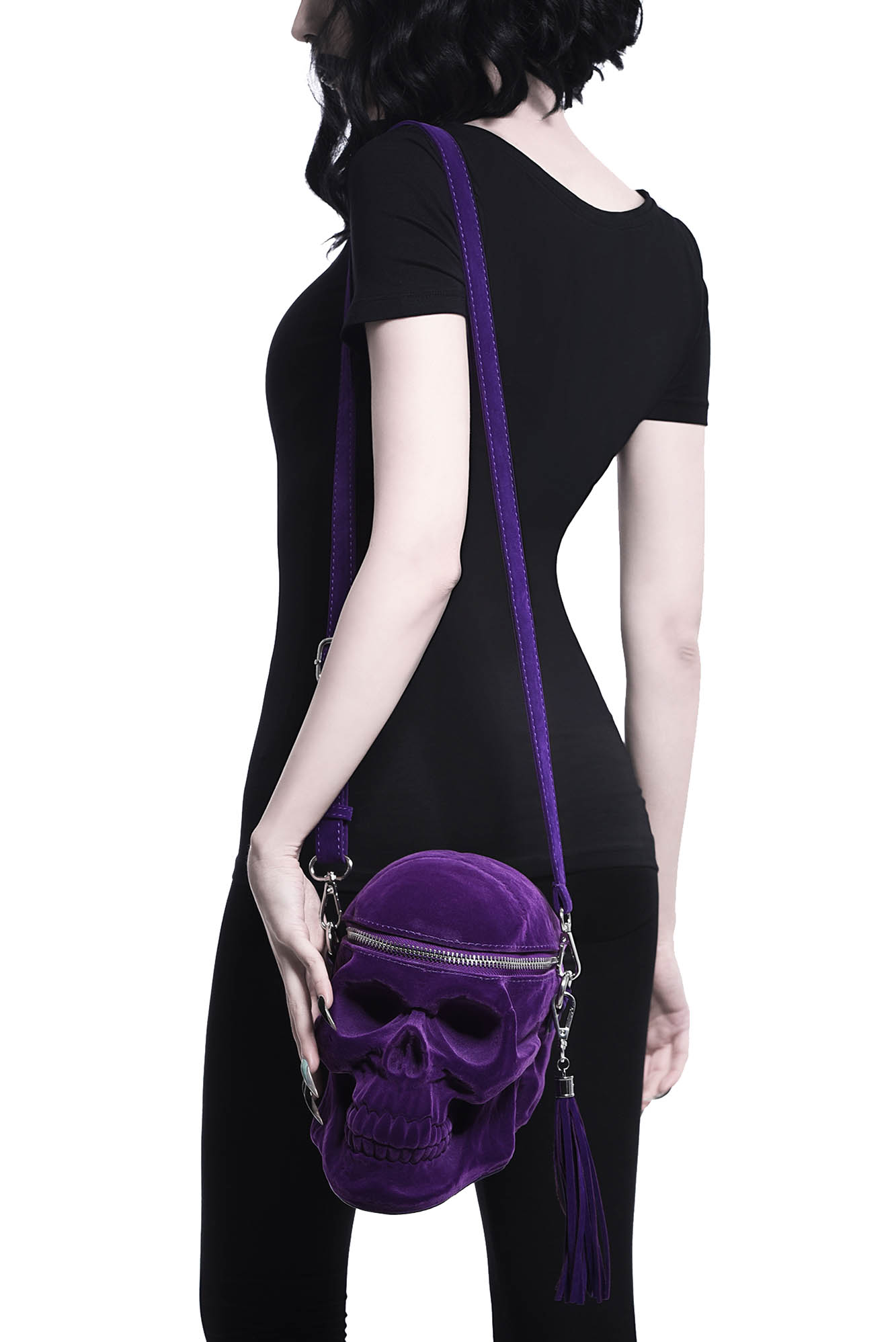 Grave Digger Skull Tas Plum