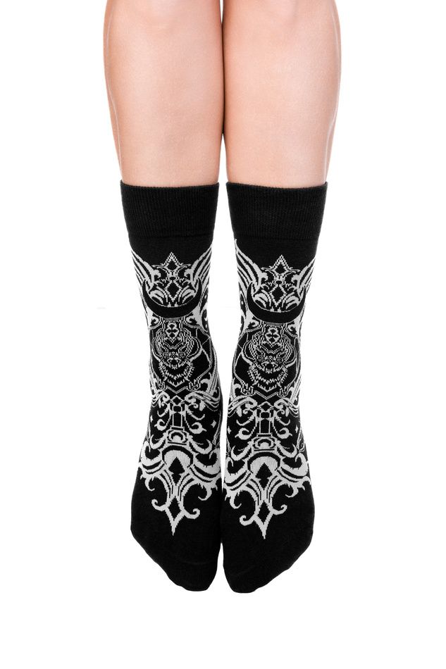 Bat Baroque Jacquard Sokken