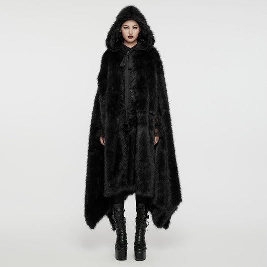 Outsider Cape - Mantel Zwart