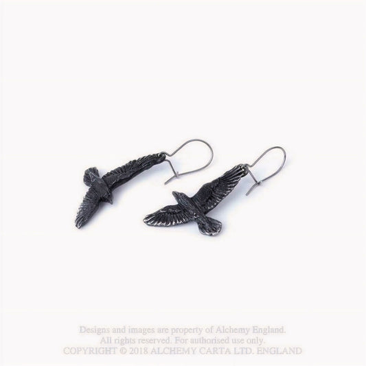 Black Raven Oorhangers