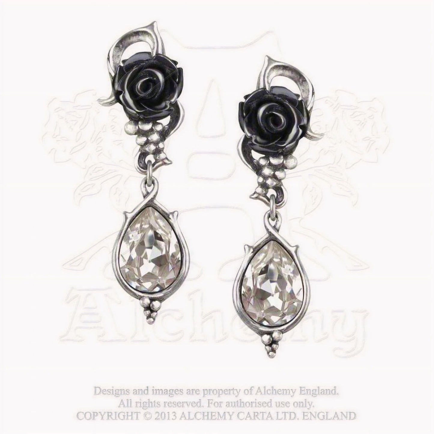 Bacchanal Rose Ear Droppers
