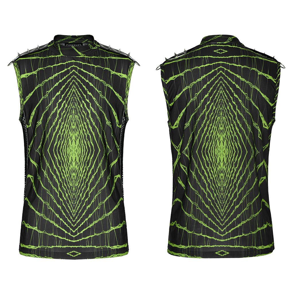 Running Out Top Zwart - Groen