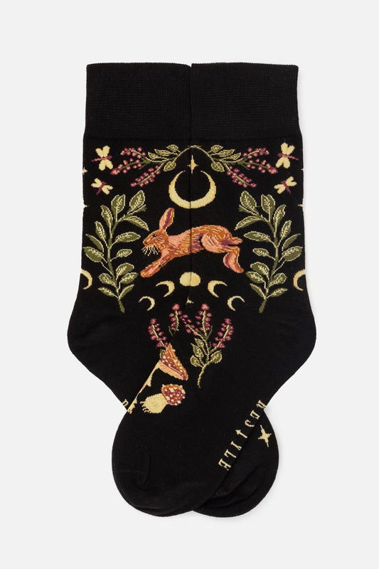 Hare Moon Jacquard Sokken