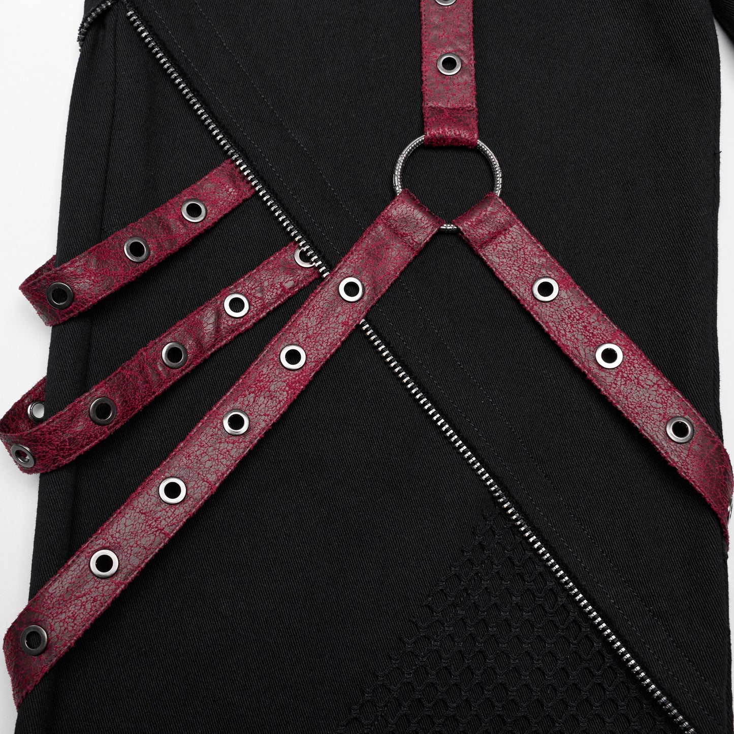 Denying Broek Zwart - Rood
