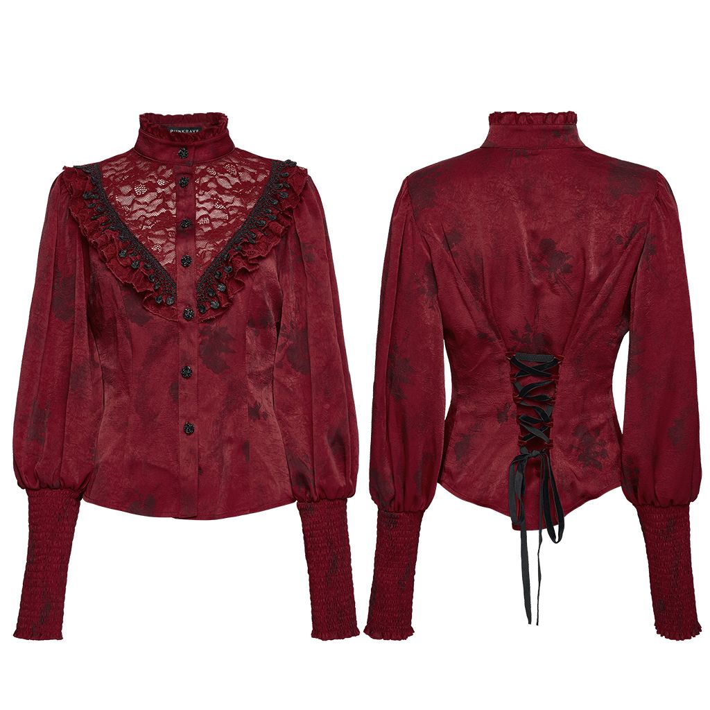 Punk Rave Proud Blouse Rood