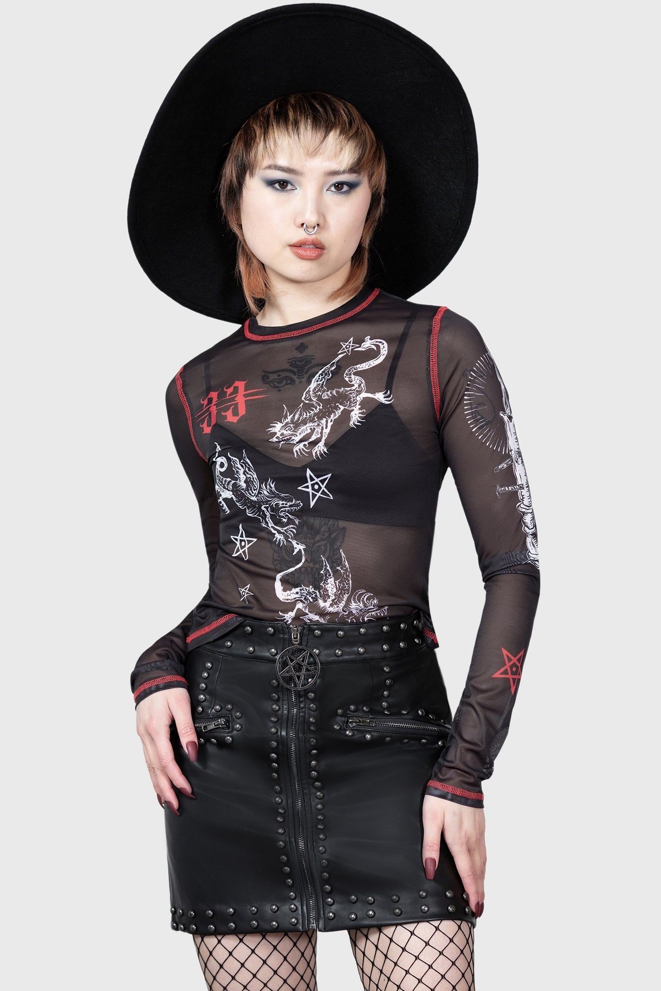 Killstar Devillment Long Sleeve Top