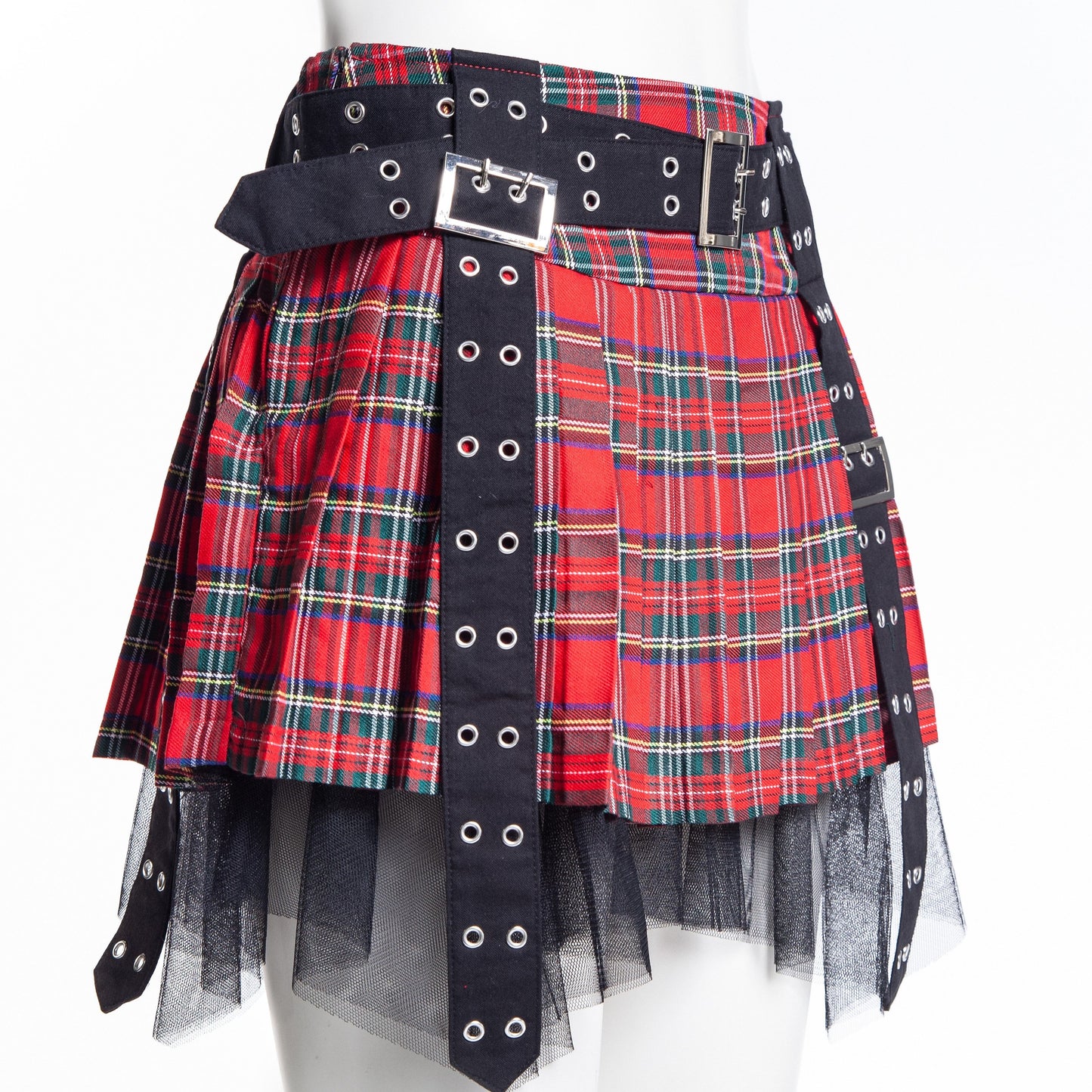 Facts Mini Skirt Red Tartan
