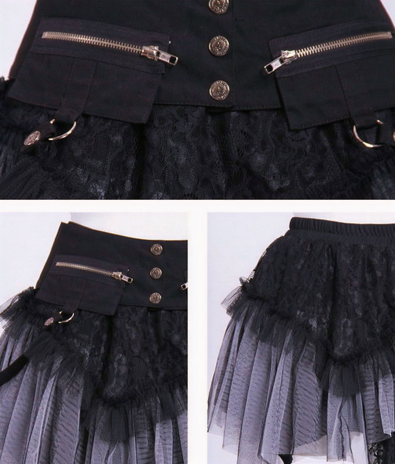 Pulse Skirt Black - Green