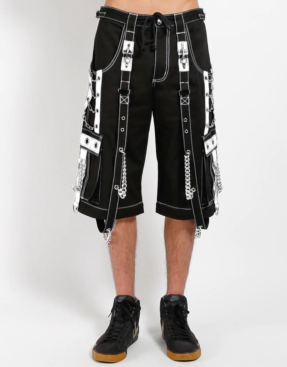 The Rough Broek Zwart - Wit