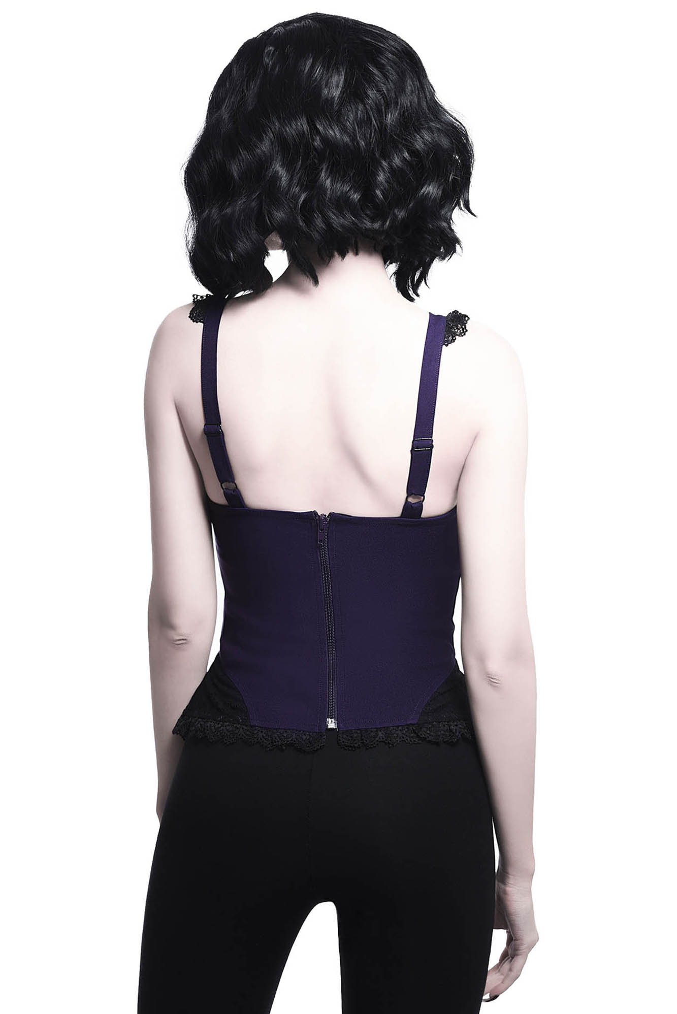 Killstar Lydia Harness Top Plum