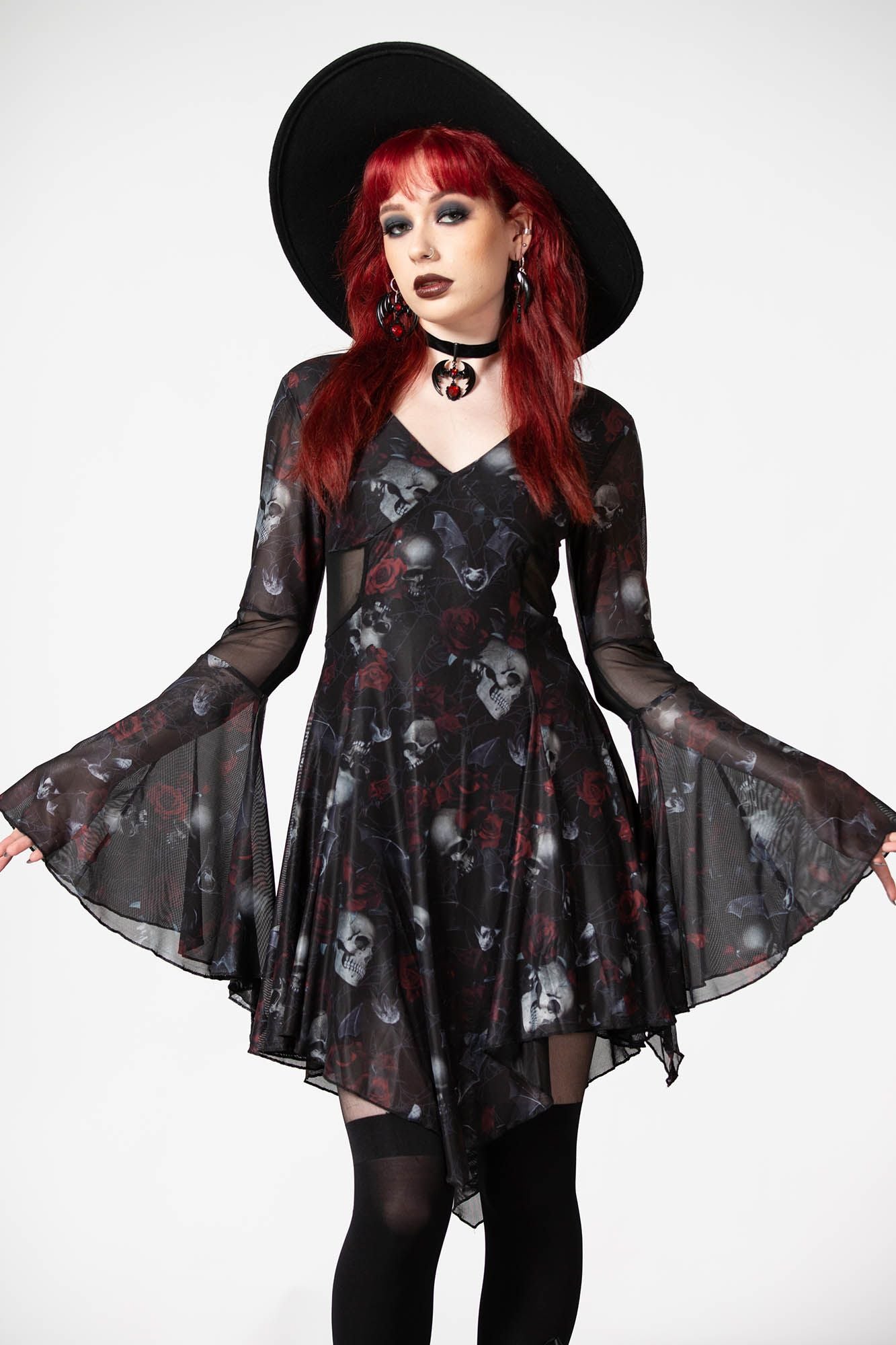 Killstar Bellflora Mesh Jurk