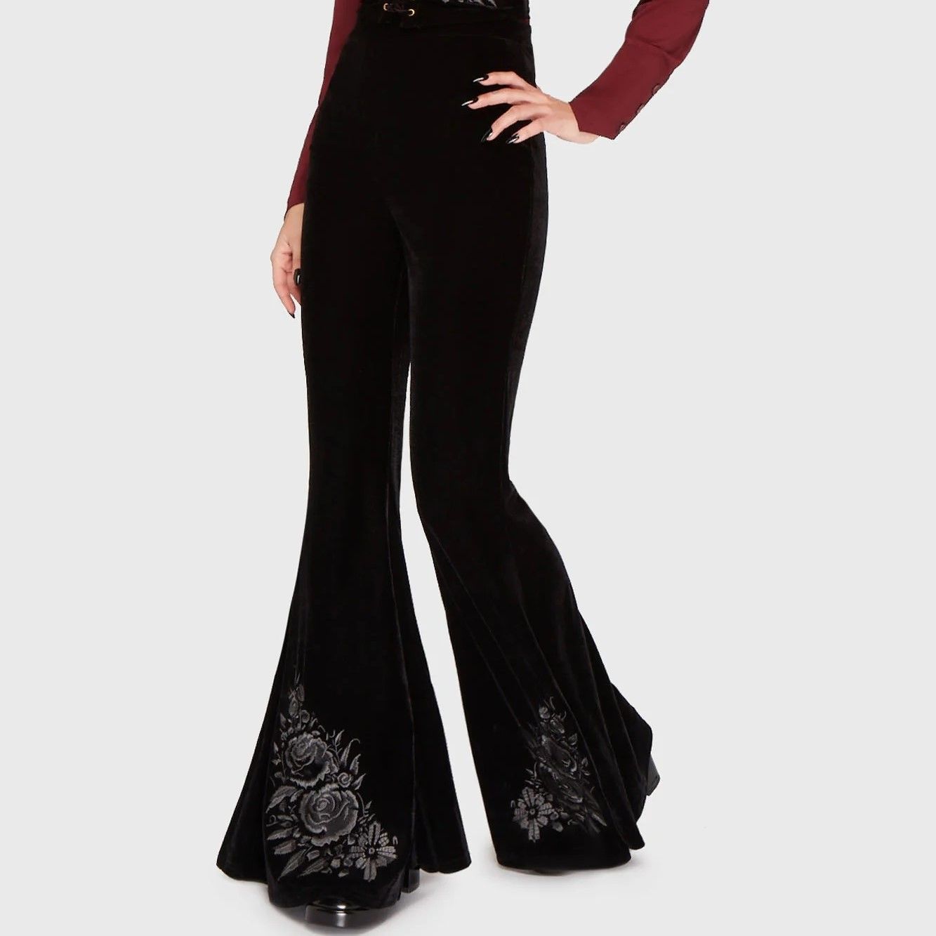 Killstar A Devil's Rose Flares Zwart