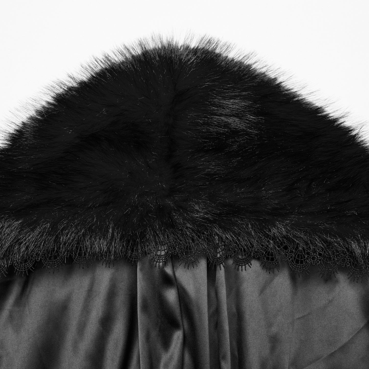 Outsider Cape - Mantel Zwart
