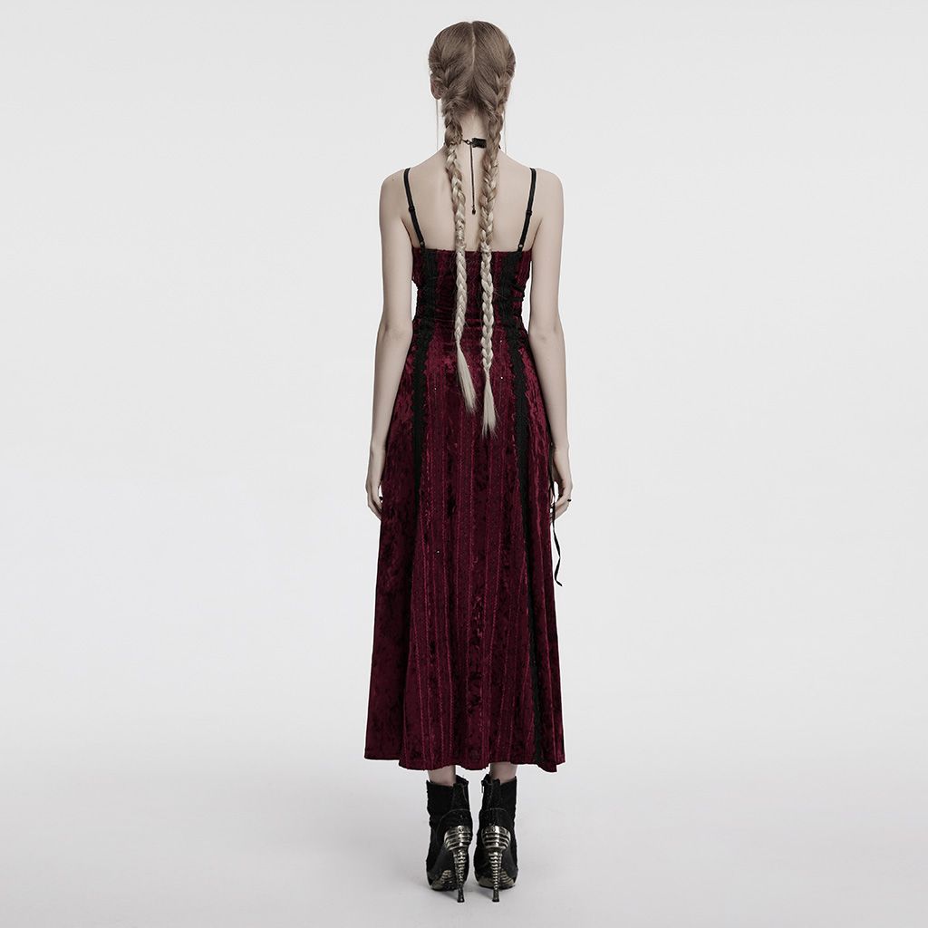 It's Gone Maxi Jurk Rood - Zwart
