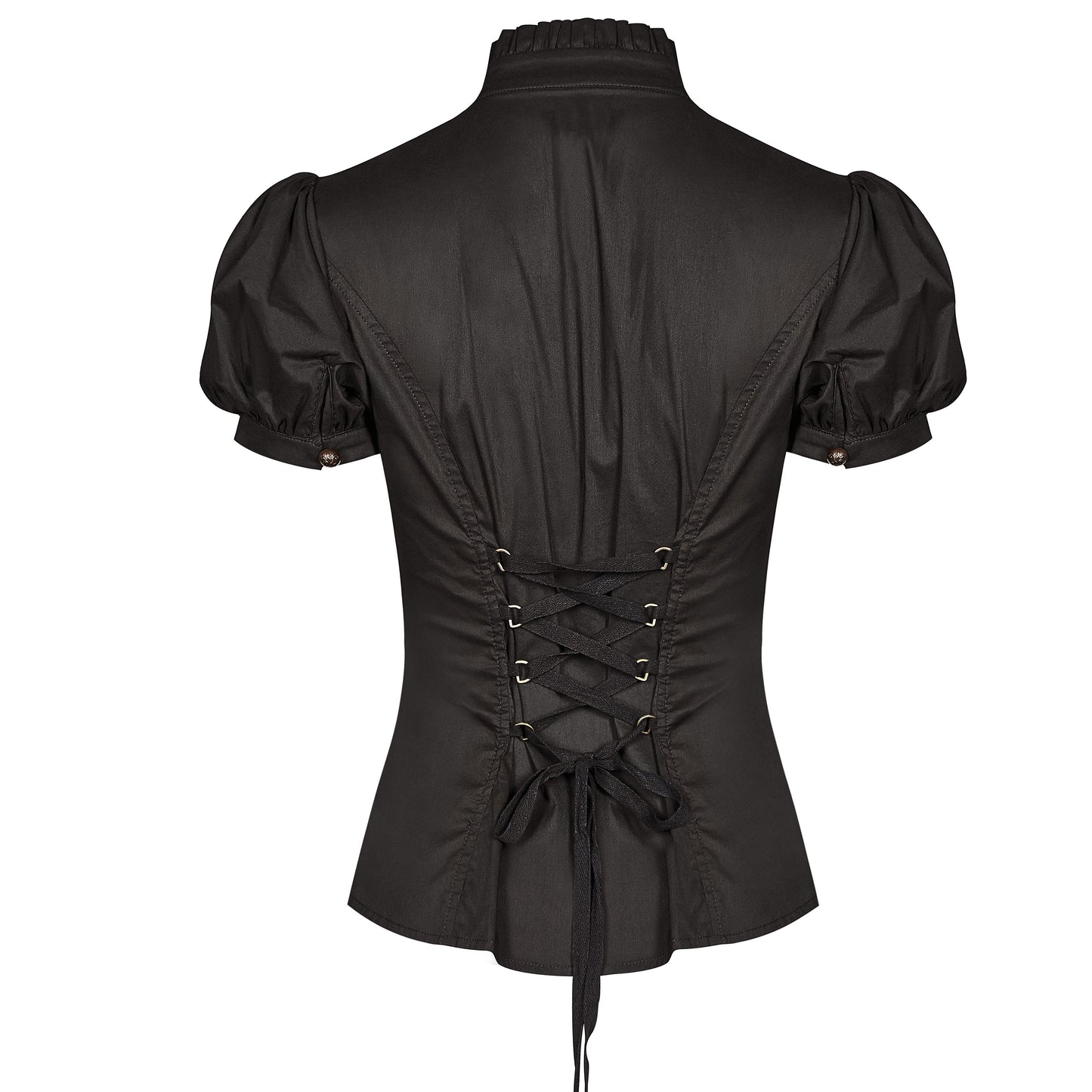 Punk Rave Passing Time Blouse Zwart