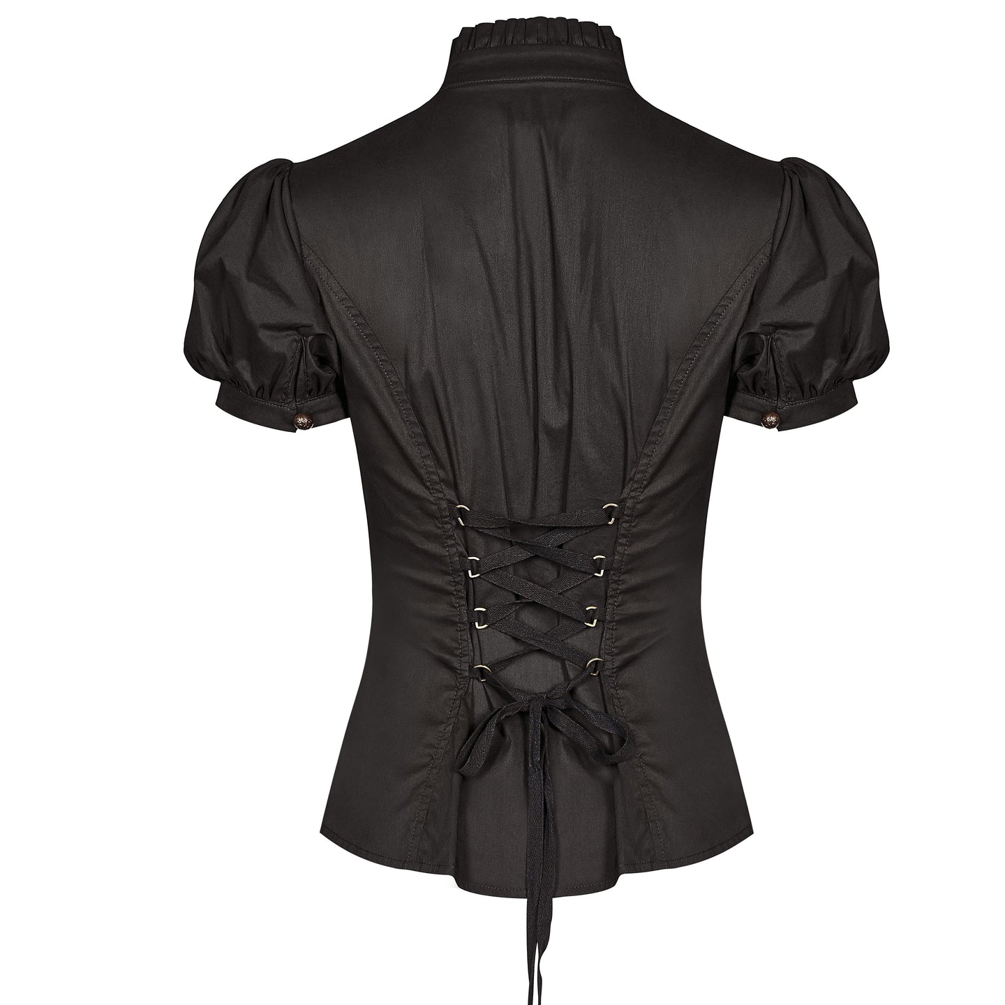 Punk Rave Passing Time Blouse Zwart