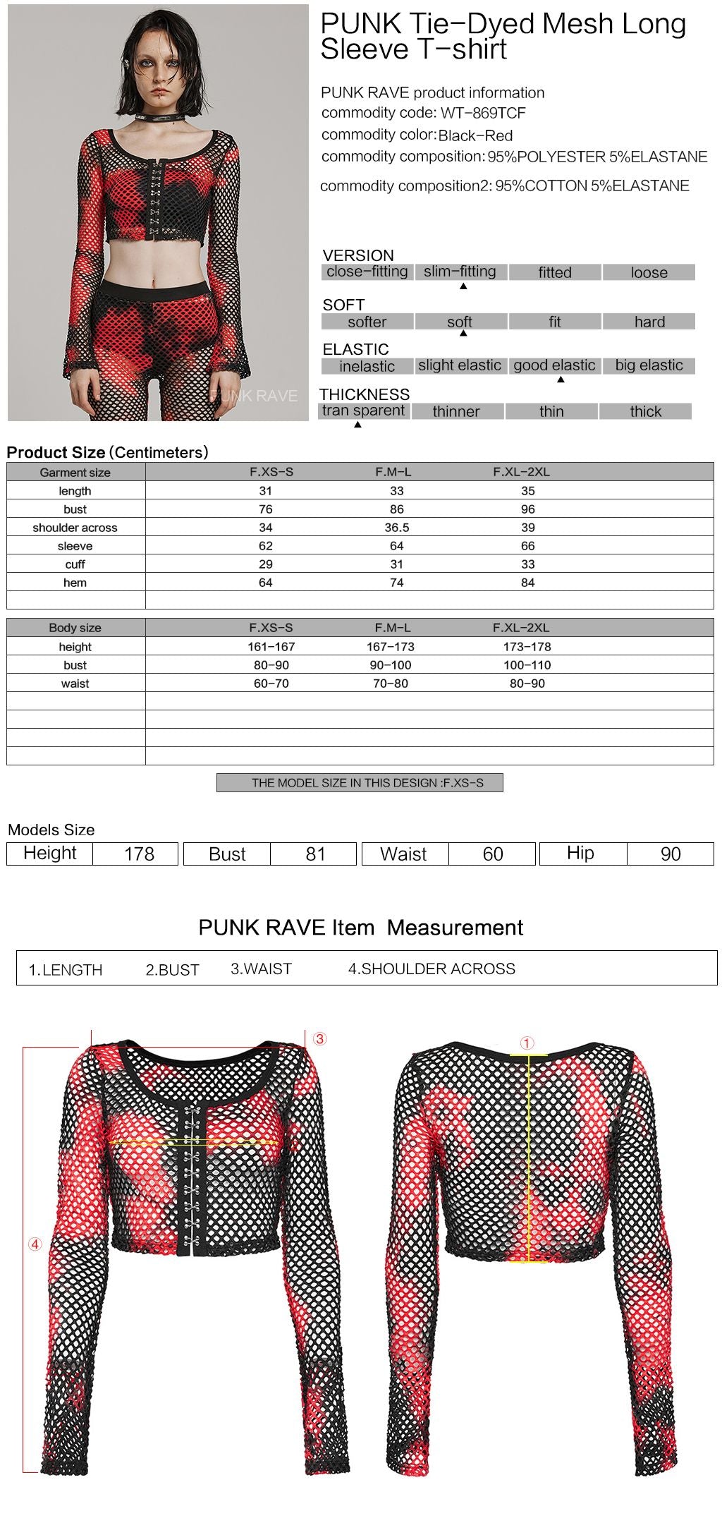 Stop This Long Sleeve Top Zwart - Rood