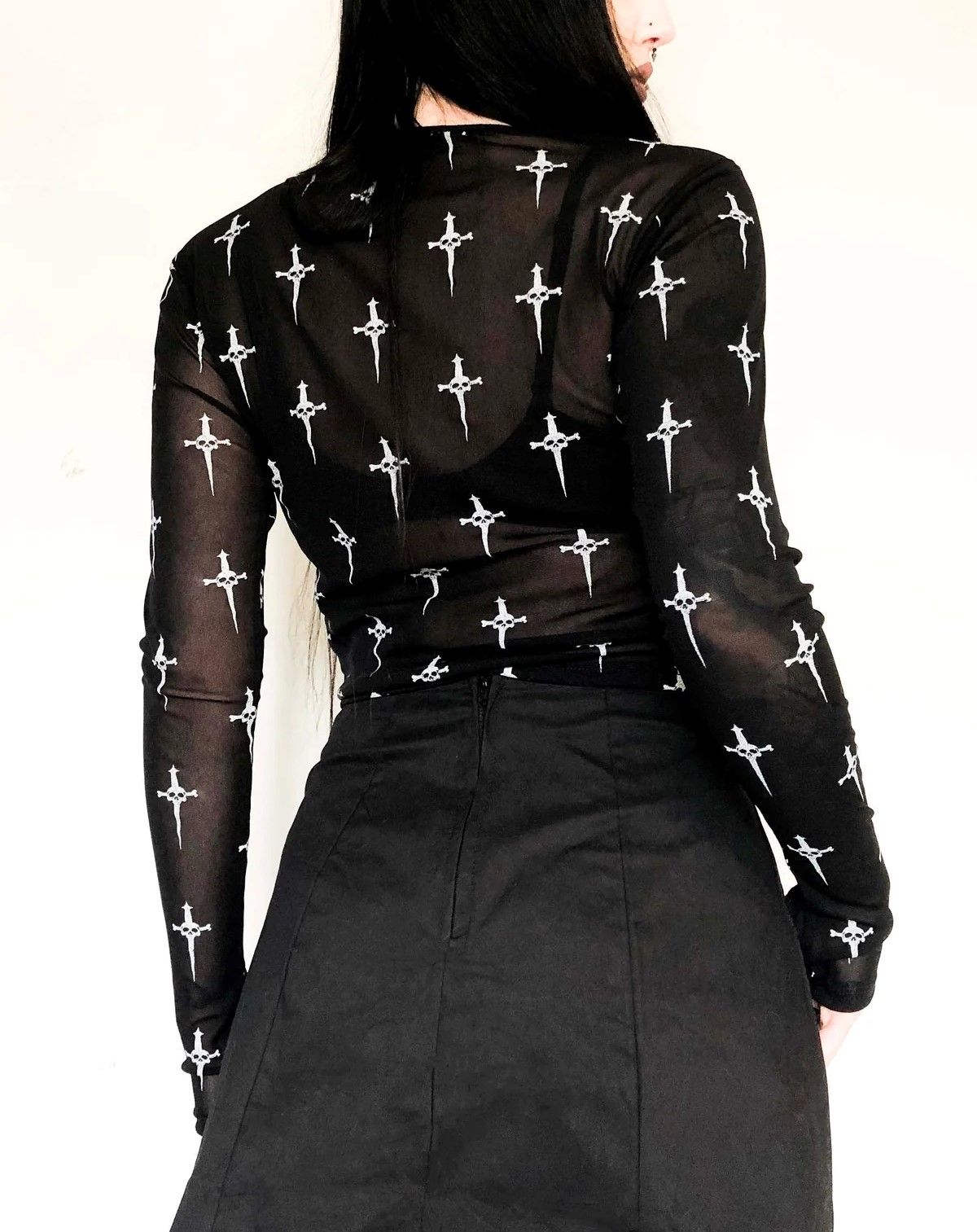 Lip Service Dagger Print Top