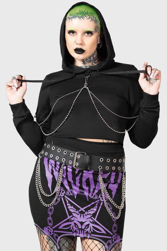 Killstar Wicked Crew Crop Hoodie