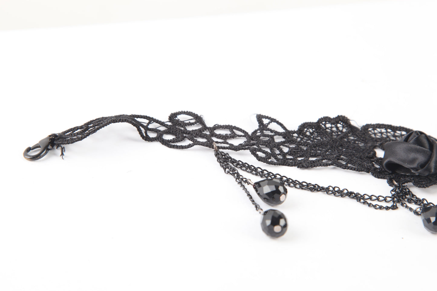 Punk Rave Black Roses Collier