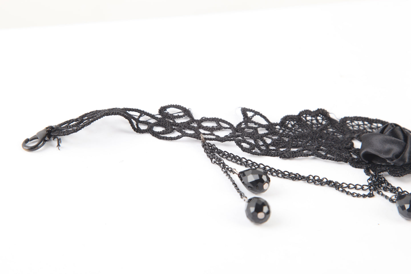 Punk Rave Black Roses Collier
